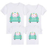 Family Matching Clothing Top Happy Easter Car Family T-shirts