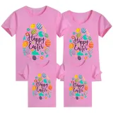 Family Matching Clothing Top Happy Easter Egg Element Family T-shirts