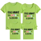 Family Matching Clothing Top Happy Easter Egg Hunt Squad Family T-shirts