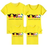 Family Matching Clothing Top Happy Easter Cartoon Mouse Friends Family T-shirts