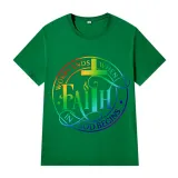 Adult Unisex Top Jesus Worry Ends When Faith In God Begins T-shirts