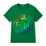 Adult Unisex Top Jesus Worry Ends When Faith In God Begins T-shirts