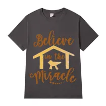 Adult Unisex Top Jesus Believe In The Miracle T-shirts