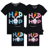 Family Matching Clothing Top Happy Easter Hop Bunny Family T-shirts