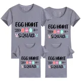 Family Matching Clothing Top Happy Easter Egg Hunt Squad Family T-shirts