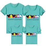 Family Matching Clothing Top Happy Easter Cartoon Mouse Friends Family T-shirts