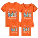 Family Matching Clothing Top Happy Easter He Is Risen Tell Your Peeps Family T-shirts