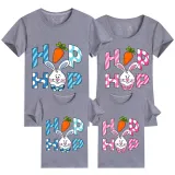 Family Matching Clothing Top Happy Easter Hop Bunny Family T-shirts