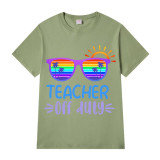 Adult Unisex Top For Students Spring Break Teacher Off Duty Sunglasses T-shirts