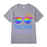 Adult Unisex Top For Students Spring Break Teacher Off Duty Sunglasses T-shirts