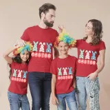 Family Matching Clothing Top Happy Easter Plaids Rabbits Family T-shirts