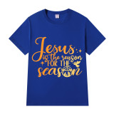 Adult Unisex Top Jesus Is The Reason For The Season Slogan T-shirts