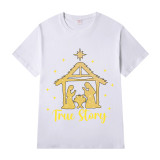 Adult Unisex Top Jesus True Story Stars T-shirts