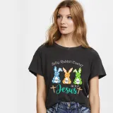 Adult Unisex Top Happy Easter Silly Rabbit Easter Is For Jesus Faith Hop Love T-shirts