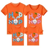 Family Matching Clothing Top Happy Easter Hop Bunny Family T-shirts