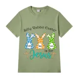 Adult Unisex Top Happy Easter Silly Rabbit Easter Is For Jesus Faith Hop Love T-shirts