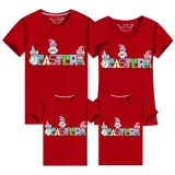 Family Matching Clothing Top Happy Easter Gnomies with Eggs Family T-shirts