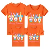 Family Matching Clothing Top Happy Easter Gnomies Rabbit Family T-shirts