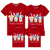 Family Matching Clothing Top Happy Easter Gnomies Rabbit Family T-shirts