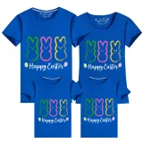 Family Matching Clothing Top Happy Easter Bunny Family T-shirts