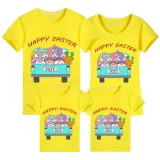 Family Matching Clothing Top Happy Easter Gnomies Car Family T-shirts