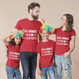 Family Matching Clothing Top Happy Easter Egg Hunt Squad Family T-shirts