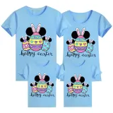 Family Matching Clothing Top Happy Easter Egg Cartoon Mouse Family T-shirts