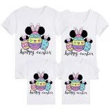 Family Matching Clothing Top Happy Easter Egg Cartoon Mouse Family T-shirts