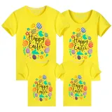 Family Matching Clothing Top Happy Easter Egg Element Family T-shirts