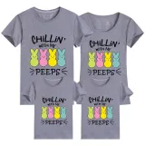 Family Matching Clothing Top Happy Easter Chillin With My Peeps Family T-shirts