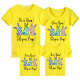 Family Matching Clothing Top Happy Easter He Is Risen Tell Your Peeps Family T-shirts