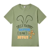 Adult Unisex Top Happy Easter Silly Rabbit Easter Is For Jesus T-shirts