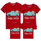 Family Matching Clothing Top Happy Easter Car Gnomies Family T-shirts