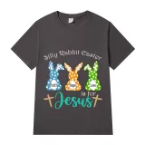 Adult Unisex Top Happy Easter Silly Rabbit Easter Is For Jesus Faith Hop Love T-shirts