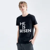Adult Unisex Top Jesus He Is Risen T-shirts