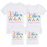 Family Matching Clothing Top Happy Easter Gnomies Rabbit Family T-shirts