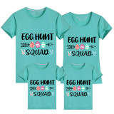 Family Matching Clothing Top Happy Easter Egg Hunt Squad Family T-shirts