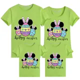 Family Matching Clothing Top Happy Easter Egg Cartoon Mouse Family T-shirts