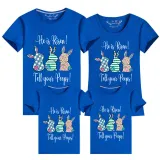 Family Matching Clothing Top Happy Easter He Is Risen Tell Your Peeps Family T-shirts