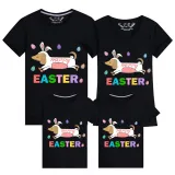 Family Matching Clothing Top Happy Easter Dog Egg Family T-shirts