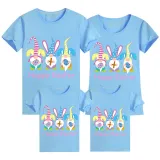 Family Matching Clothing Top Happy Easter Gnomies Rabbit Family T-shirts