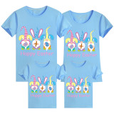 Family Matching Clothing Top Happy Easter Gnomies Rabbit Family T-shirts