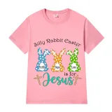 Adult Unisex Top Happy Easter Silly Rabbit Easter Is For Jesus Faith Hop Love T-shirts
