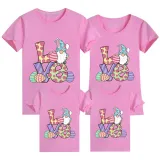 Family Matching Clothing Top Happy Easter Love Gnome Family T-shirts