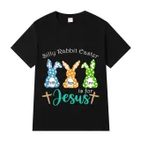 Adult Unisex Top Happy Easter Silly Rabbit Easter Is For Jesus Faith Hop Love T-shirts