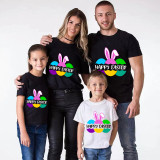 Family Matching Clothing Top Happy Easter Egg and Bunny Ears Family T-shirts