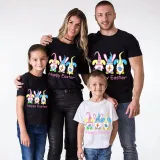 Family Matching Clothing Top Happy Easter Gnomies Rabbit Family T-shirts
