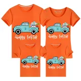 Family Matching Clothing Top Happy Easter Car Gnomies Family T-shirts