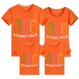 Family Matching Clothing Top Happy Easter Bunny Family T-shirts