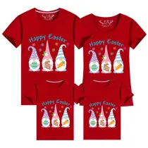 Family Matching Clothing Top Happy Easter Gnomies Family T-shirts